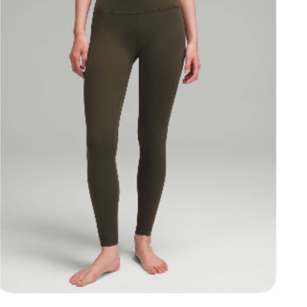 Lululemon Set  Dark Olive align Leggings and cloud bra